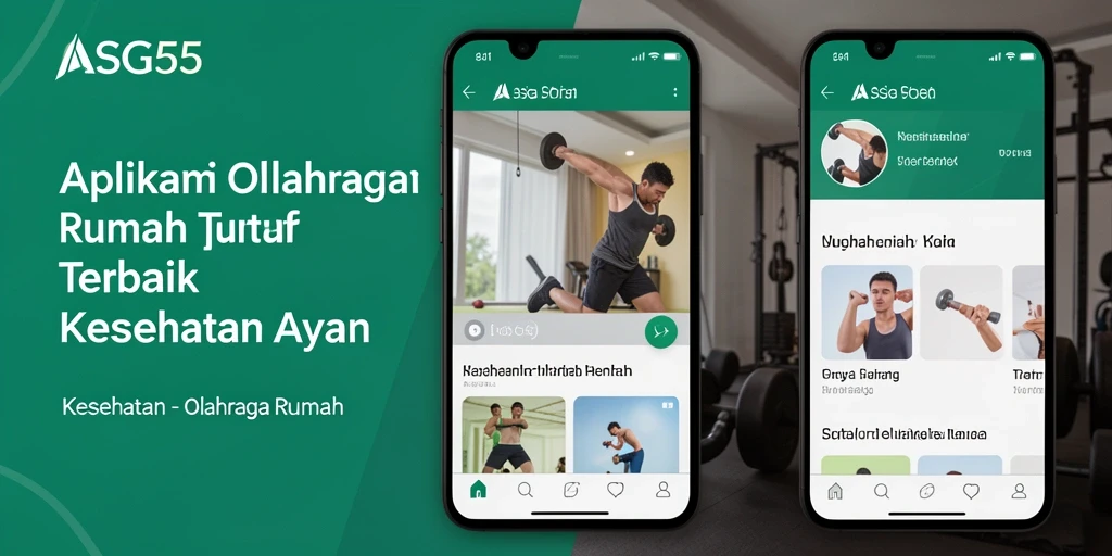 Antarmuka aplikasi ASG55 yang intuitif dan mudah digunakan untuk olahraga rumah.