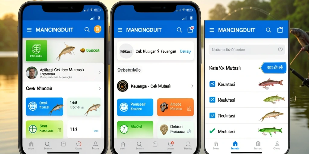 Antarmuka aplikasi MANCINGDUIT menampilkan fitur Cek Mutasi yang mudah digunakan.